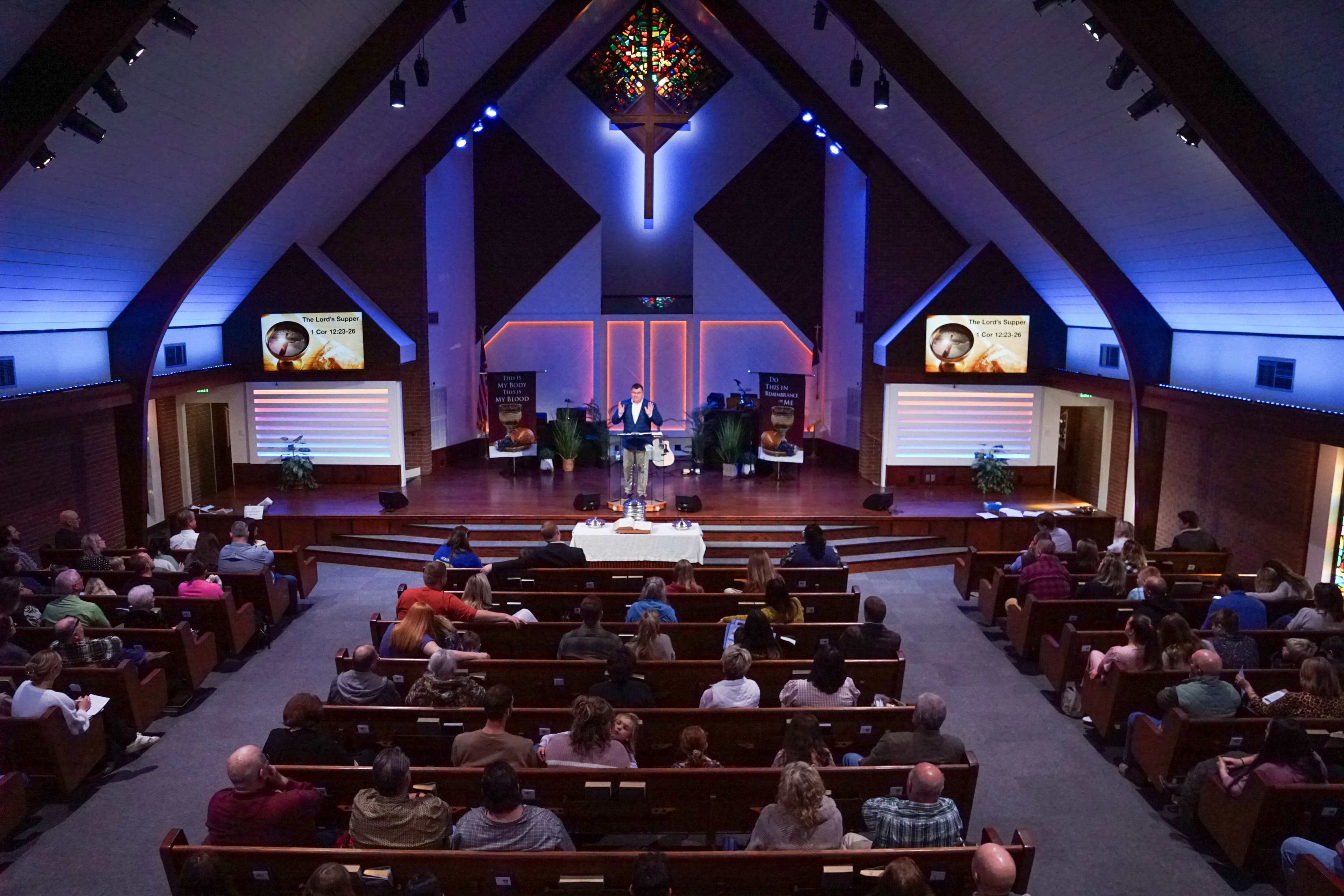 Pastor preaching